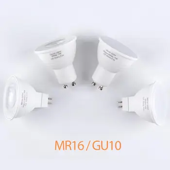 LED Prožektoriai, Lemputės 5W Gu10 7W LED 220V SMD2835 Šiltai Balta Šalta Balta Lampada LED Lempos Bombillas MR16 Namų Gu 5.3 Apšvietimo Lemputės