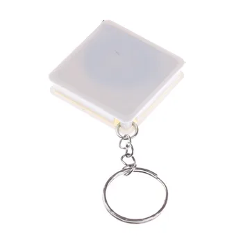Mini Juostos Priemonė Su Key Chain Plastikiniai Nešiojami Ištraukiama Valdovas Cm/Colių Juosta Priemonė