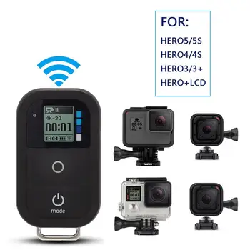 Juoda Silikono Atveju Fotoaparatas Remoter, Apsaugos Atveju Padengti GoPro Hero 3/3+ 4 Wi-fi nuotolinio valdymo pultelis