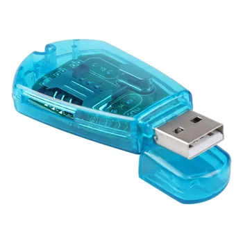SIANCS Didelės Spartos 1PCS Nešiojamų Blue USB mobiliųjų Telefonų SIM Kortelių Skaitytuvas GSM, CDMA + CD Telefoną SMS Backup For PC