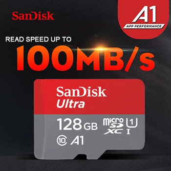 Originalios SanDisk Ultra micro SD kortele 128 GB 64 GB microSDXC 32GB 16 GB 