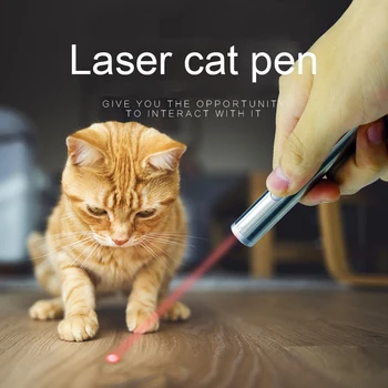 Katė Lazerio LED Rodyklė Nešiojamų Kūrybos Juokingi Pet Kačiukas Mokymo Žaislas šviesos Rašiklis Su Ryškių Šešėlių Reikmenys Be Baterijos