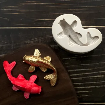 Aouke Žuvies formą, silikono Formos šokolado tortas minkštas molis pelėsių virtuvės valgių apdailos tortas įrankis