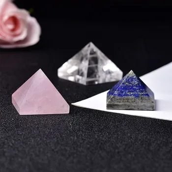 1PC Gamtos Milteliai Crystal Piramidės Kvarco Gydymo Akmuo Chakra Dvasia Krištolas Lazuritas Taško, Namų Dekoravimo, Rankdarbių Perlas