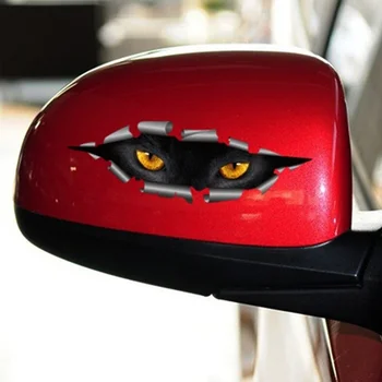 Pardavimo 3D Automobilių Stilius Funny Cat Akis Kyšantį Automobilių Lipdukas Vandeniui Kyšantį Monstras Auto Reikmenys, Visą Kūną Apima Visus Automobilius