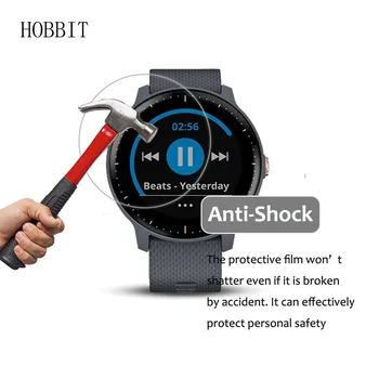 3Pack Garmin Vivoactive 3 Muzikos Anti-scratch, Anti-burbuliukai Screen Protector, GPS Smartwatch Sprogimų Padengti Plėvele