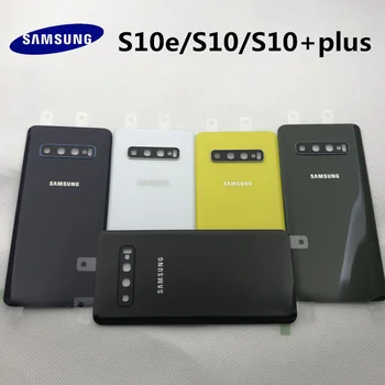 Originalus SAMSUNG S10 Atgal Baterijos Dangtelis Skirtas Samsung Galaxy S10 G970 G970F S10+plius G975 G975F S10e G973 Atgal Galinio Stiklo Atveju