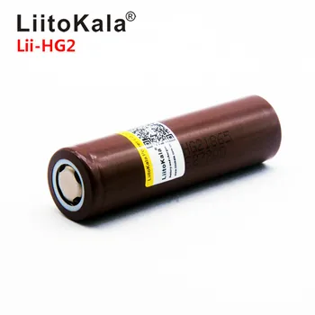 Karšto LiitoKala Lii-HG2 18650 18650 3000mah Didelės galios išleidimo Įkraunamas baterijas elektros išlydžio aukšto galia bankas