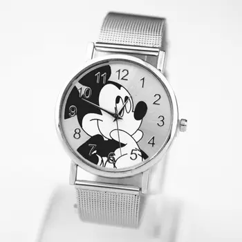 Relogio 2020 Naujų Prabangos Prekės Anime Ir Animacinių Filmų Mickey Žiūrėti Reloj Vielinio Tinklo Nerūdijančio Atsitiktinis Kvarco Moterų Laikrodžiai Vaikams Žiūrėti Часы