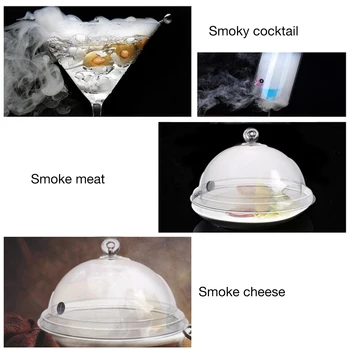 Plastikiniai Rūkymas Infuser Cloche Dangčio Dome Padengti 8 10 12 Colis Rūkalius Ginklą Aksesuaras Rūkalius Ginklą Plokštės Dubenys