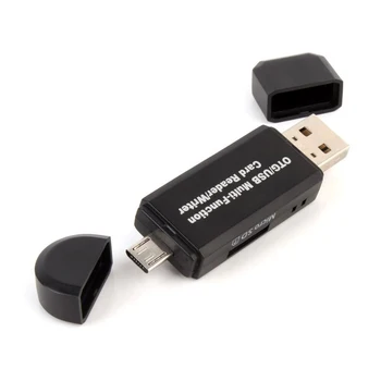 Viskas Viename Atminties Kortelės Skaitytuvas, MINI USB 2.0 OTG Micro SD/SDXC TF Kortelių Skaitytuvo Adapteris, skirtas PC Nešiojamas Kompiuteris