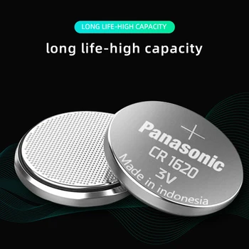 5VNT/daug PANASONIC Originalus CR1620 Mygtuką Cell Baterijos 3V Ličio Baterijos CR 1620 Žiūrėti Žaislai Kompiuterio Skaičiuoklė Valdymo