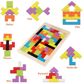 Kūdikių Mediniai Montessori Švietimo Žaislai, Gyvūnų Formos Puzzle Vaivorykštė Blokai Ratą Granulių Kselofonu Žaislai Vaikams, Mediniai Mokymosi Žaislai