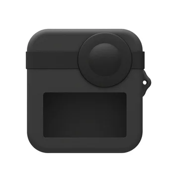 Silikono Atveju GoPro MAX 360 Grūdintas Stiklas Screen Protector Apsauginės Objektyvo Dangtelis Korpuso Dangtelis Eiti Pro Max Priedai