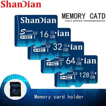 SHANDIAN Smart SD kortele 8gb 16gb TF Card Class 6 Didelės Spartos Mini Atminties Kortelė 32gb Smart sd Kortelę Realias galimybes Nemokamas Pristatymas