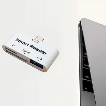 Daugiafunkcis Atminties Kortelės Adapteris USB 3.1 C Tipo USB-C SD TF OTG Card Reader For Mac 