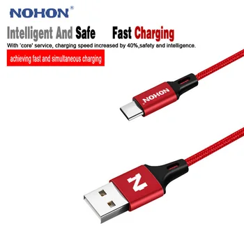 Originalus NOHON USB Tipo C Kabelio Greito Įkroviklio Laidą 