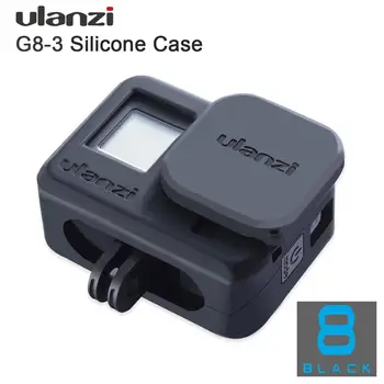 Ulanzi G8-3 Vlog Minkštas Apsauginis dėklas su Fotoaparato Objektyvo Dangtelis GoPro Hero 8 Silikono Droproof Vlogging Atveju Cage Kit