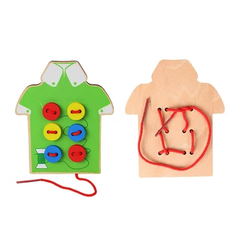 Montessori Žaislai Švietimo Mediniai Žaislai Vaikams Ankstyvo Mokymosi Medžiagos Kūdikių Žvalgybos Mygtukai Jungiamąją Batų Žaidimai