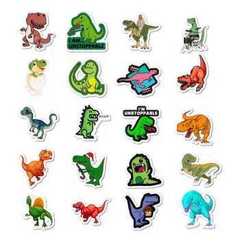 50pcs unikalus dinozauro Tyrannosaurus vaikams, cartoon lipdukai bagažo vežimėlio grafiti lipdukai