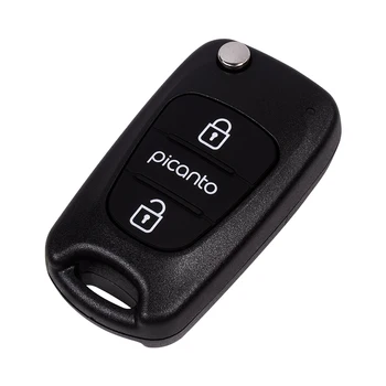 3 Mygtukus Pakeisti Automobilio Raktas Atveju Kia Atsakiklis Pagrindinių Shell Tuščią Fob Dėl Kia Picanto apversti raktas apvalkalas su I30 peilis