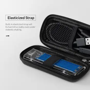 ORICO M. 2 Kietojo Disko Saugojimo Krepšys EVA Portable HDD Atveju Standžiojo Disko Dėžutė atsparus smūgiams Išorinį Kietąjį Diską Atveju Juoda