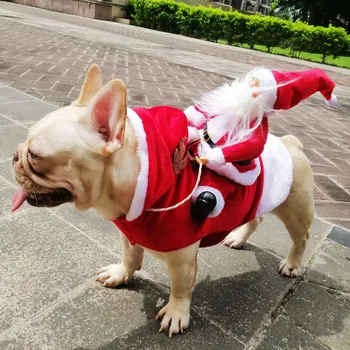 VIP Šuo Santa Claus Šuo, Katė Kalėdų Drabužius