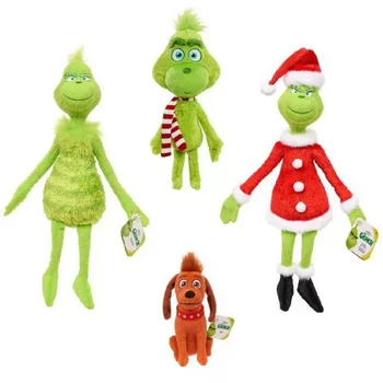 2020 Naujas, Kaip Grinchs Pavogė Pliušiniai Žaislai Animacinių filmų Grinch Max Šuns Žaislas, Minkšti Kimštiniai Lėlės Vaikams Kalėdų Dovanos