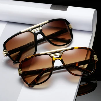 Prekės kurti Naujų akinių nuo saulės Mados Vyrai Aikštėje, Prabangių Saulės Akiniai Derliaus UV400 Sunglass Atspalvių Akių gafas de sol hombre