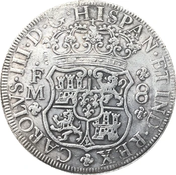 1767 Meksika MF 8 REALES MONETOS KOPIJA