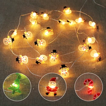 2m 20 LED žibintai, mini kalėdų pasakų žibintai, baterija šviesos kalėdų eglučių žiburiai kalėdų dekoro namuose dovanos naujųjų metų 2021