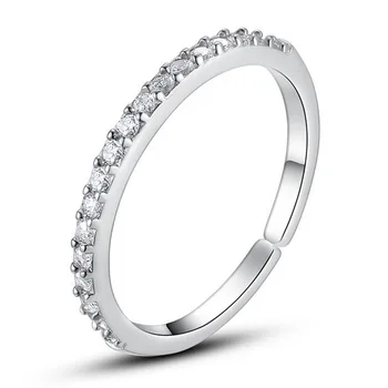 NEHZY 925 sterlingas sidabro naujų moteris papuošalai žiedo atidarymo vienoje eilėje kristalų rankų didmeninė bendras žiedas