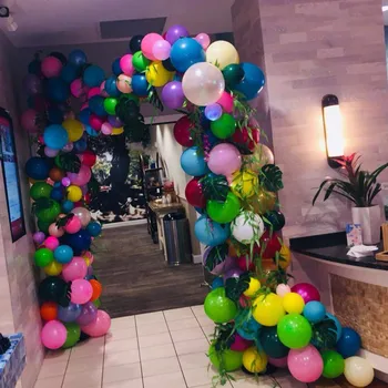 1pcs Plastiko balionas grandinės 5 m skaidrios PVC gumos vestuvių balionas fiksuotojo esminės priemonės, helio balionų dekoracija
