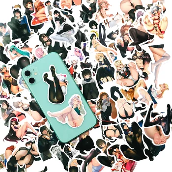 100vnt hentai Anime Seksualių Merginų Lipdukas Gražių Pėdų Suaugusiųjų Gundymo Grožio Nešiojamas Gitara Vaikas Žaislas, Lipdukai, Decal, atsparus Vandeniui