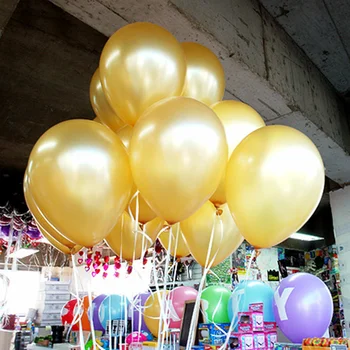 100vnt/daug Gimtadienio Balionai 10inch Latekso Helio Balionas Storio 1.5 g Perlas Vestuvių Dekoravimas Šalies Pripučiami Oro Ballon Vaikas Žaislas