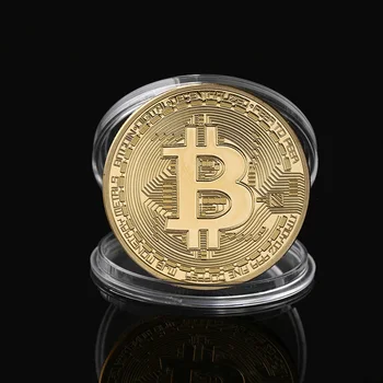 Aukso Bitcoin Atminimo Turas Kolektoriai Monetos Tiek Moneta yra Auksą, Sidabrą, Monetas