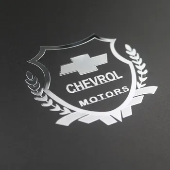 2vnt 3D Puikus metalo automobilių lipdukas Logotipas Ženklelis atveju Chevrolet Cruze Aveo Captiva Lacetti reikmenys, Automobilių Stilius