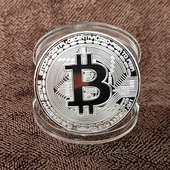 Paauksuoti Bitcoin Moneta, Kolekcines Meno Kolekcija Dovanų Fizinio atminimo Casascius Tiek BTC Metalo Antikos Imitacija