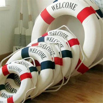 1pc Kūrybos Lifebuoy Žiedas Valtis Sea Life Plūduro Kabinti Ant Laivo Mediterraneo Stiliaus Namo Apdaila Sienos