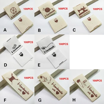 100VNT laišką modelis spausdinta medžiaga etiketėje rankų darbo 