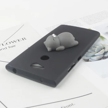 Plonas 3D Žaislai Telefono Katė Atveju Sony Xperia 1 II 5 8 10 XA1 XA2 XA3 L1 L2 L3 L4 XZ1 XZ2 XZ3 XZ4 XZ5 Koja Minkštas Rabbit Atveju