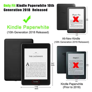 Slim Odos Atveju Naujas Amazon Kindle Paperwhite 2018 M. Išleido Padengti Kindle Paperwhite 4 10 Kartos planšetinio kompiuterio Atveju