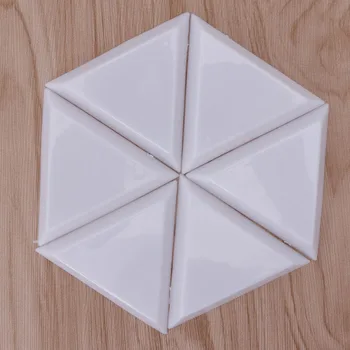10vnt Plastiko Trikampis Cirkonio Karoliukai, Kristalų Nagų Dailės Rūšiavimo Padėklai Balta