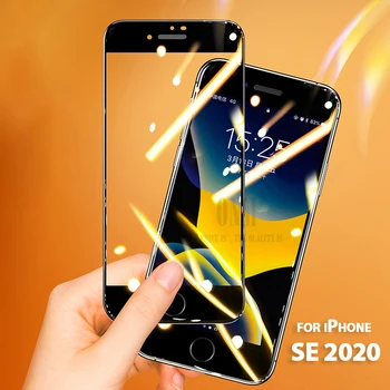 Visą Lenktas Grūdintas Stiklas, iPhone, SE 2020 Screen Protector, iPhone, SE 2, Antrosios kartos 2020 apsauginės Plėvelės
