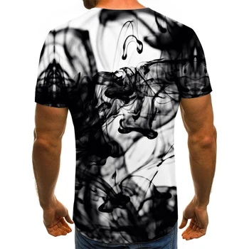 Rašalo stiliaus vyriški T-shirt 3D 