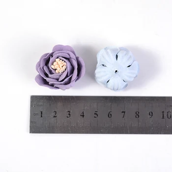 10vnt/daug 3cm Šilko Rožė Gėlių galvos Dirbtinių Gėlių Vestuves Namų Dekoro 