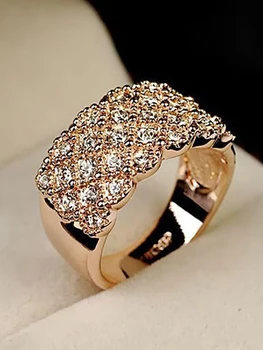 Moteriški Žiedai, Sužadėtuvių Žiedą Moteris Prabangūs Papuošalai, Aukso Žiedas, Nerūdijančio Plieno Žiedai Moterims