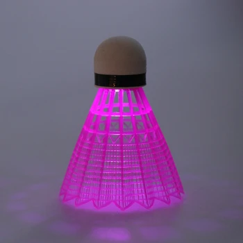 3pcs LED Badmintono Kamuolys Spindinčią Šviesą Plastiko Badmintono Pagalbinės Spalvinga Apšvietimo Kamuoliai
