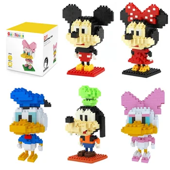 Disney plastiko mini blokai mickey Minnie ančiukas donaldas animacinių filmų 