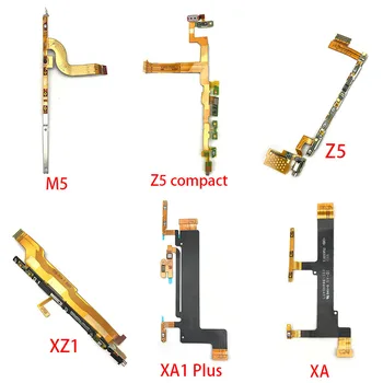 Naujas Įjungimo/Išjungimo Mygtukas ir Tūrio Šoninis Mygtukas Flex Kabelis Sony Xperia XA XA1 Plius XA2 Ultra XZ1 Z5 Kompaktiškas M5 Remontas, Dalys